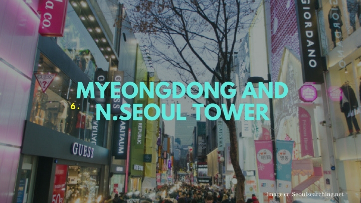 myeongdong and n.seoul tower